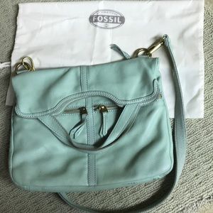 Fossil Hobo Leather Crossbody Bag